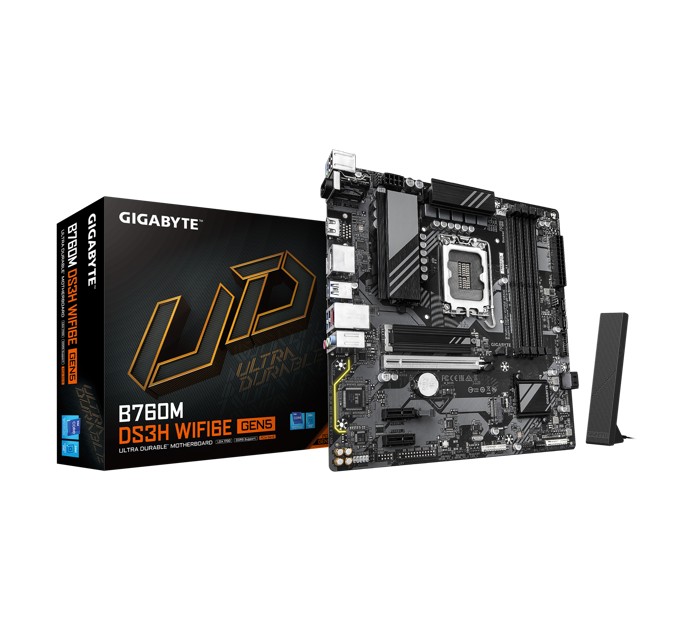 B760 m-ATX Motherboard: Intel LGA 1700 mATX Motherboard, 4x DDR5 ~256GB, 1x PCI-E x16, 2x M.2, 4x SATA, 5x USB 3.2, 6x USB 2.0 B760 m-ATX Motherboard: Intel LGA 1700 mATX Motherboard, 4x DDR5 ~256GB, 1x PCI-E x16, 2x M.2, 4x SATA, 5x USB 3.2, 6x USB 2.0